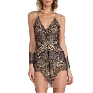 SALE: For Love & Lemons Sheer Black Dress
